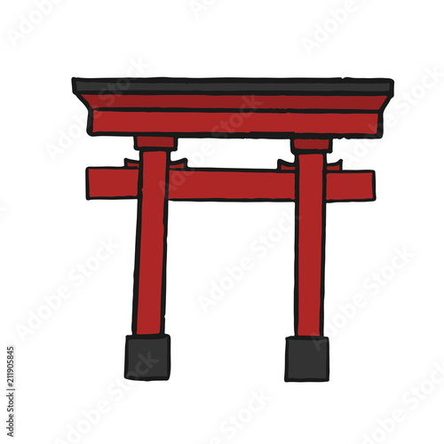 The great Torii Gate illustration