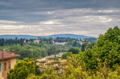 Panoramic view in Siena