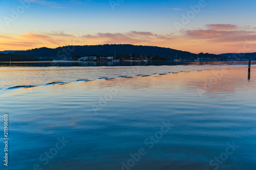 Ripples and Sunrise Waterscape