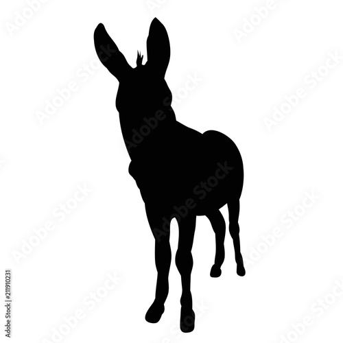 silhouette of a donkey, it is worth