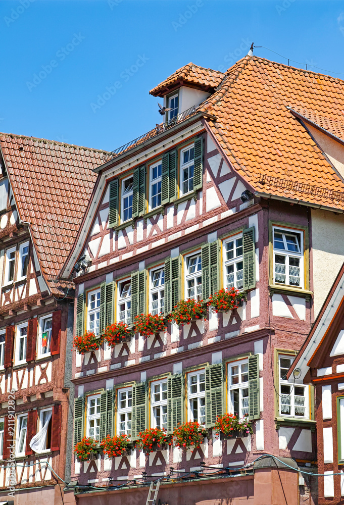 Fototapeta premium Calw, Innenstadtszene