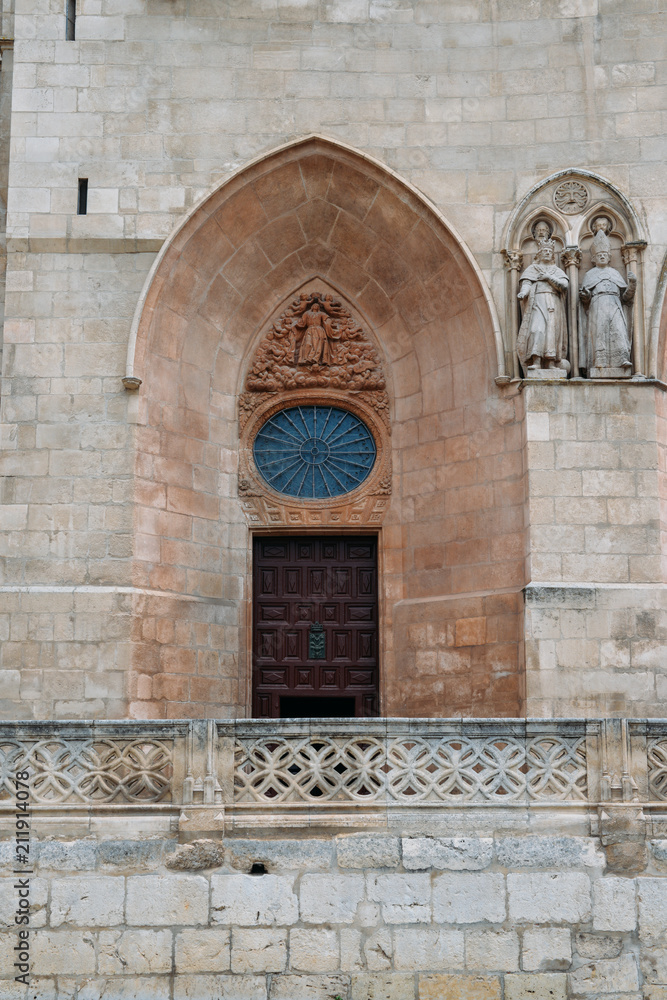 Obraz premium 13th-century Burgos Cathedral is outstanding for the elegance and harmony of its architecture - UNESCO World Heritage designation