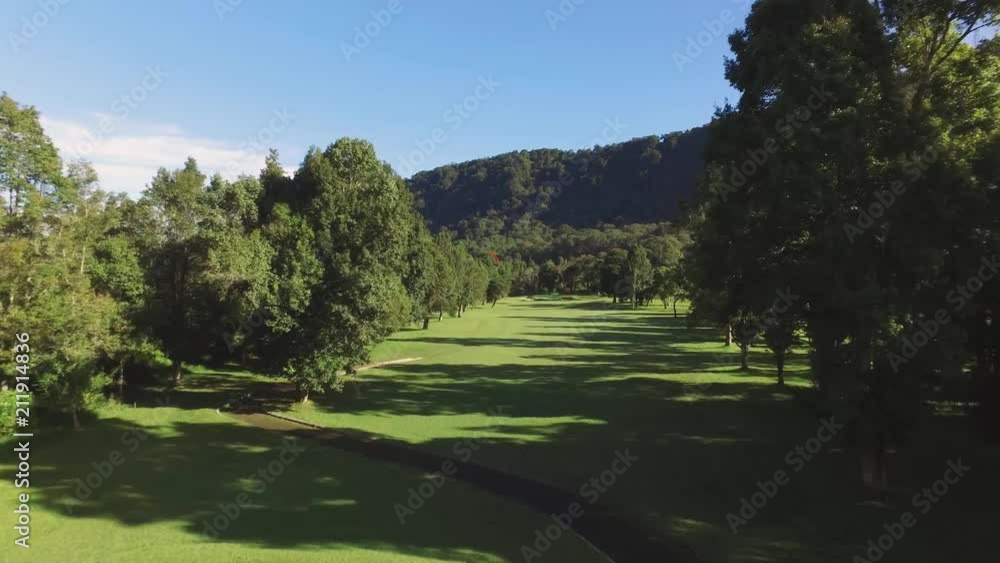 Aerial One-Shot of Hole 12 of The Handara Golfcourt Bedugul Bali Aerial One-Shot of Hole 12 of The Handara Golfcourt Bedugul Bali