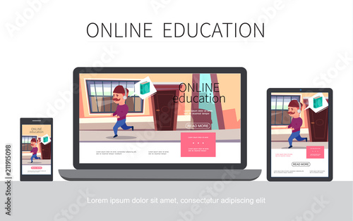 Flat Online Learning Adaptive Design Concept