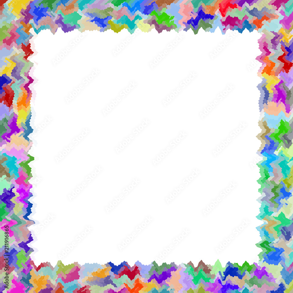 Abstract colorful frame