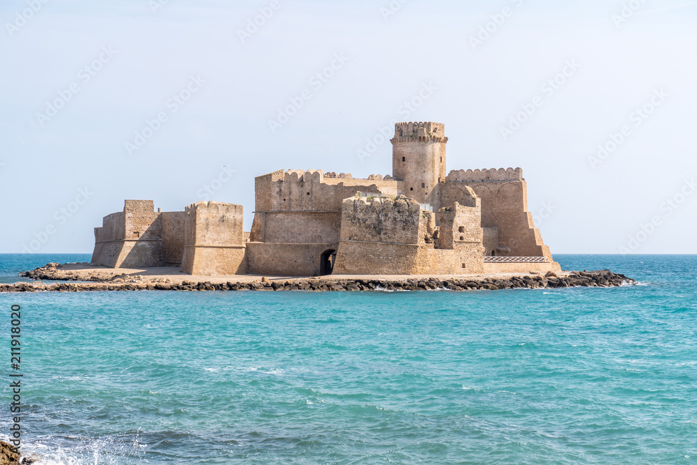 Le Castella, ancient castle on the sea in Calabria, Italy