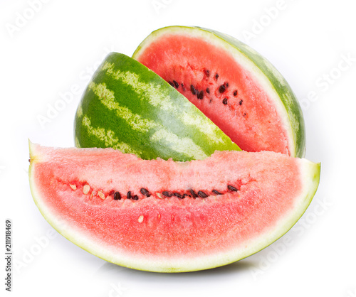 Watermelon on white background