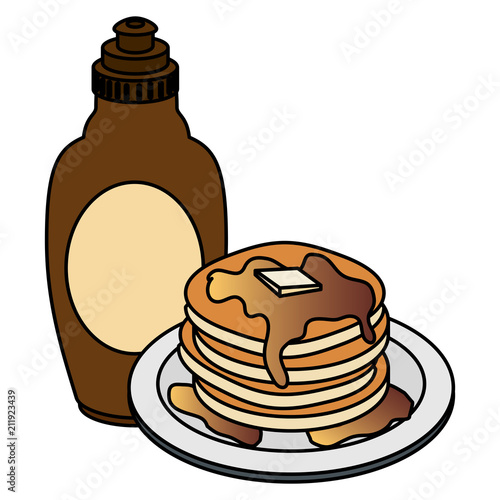 pancakes with syrup maple