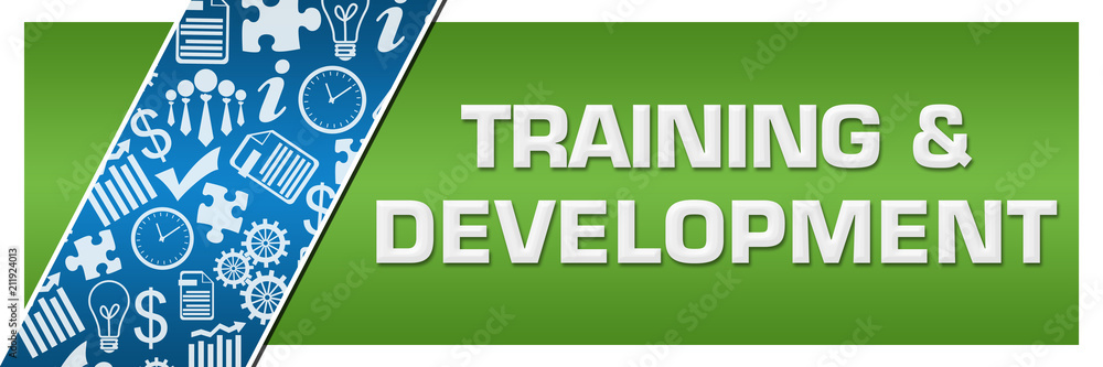 Training And Development Blue Business Element Green Left Side Training And Development Blue Business Element Green Left Side
