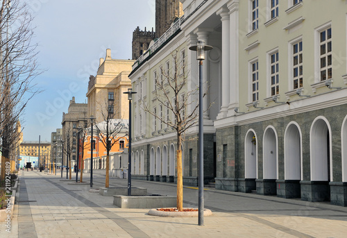 Renovated Smolenskiy bulvar street photo