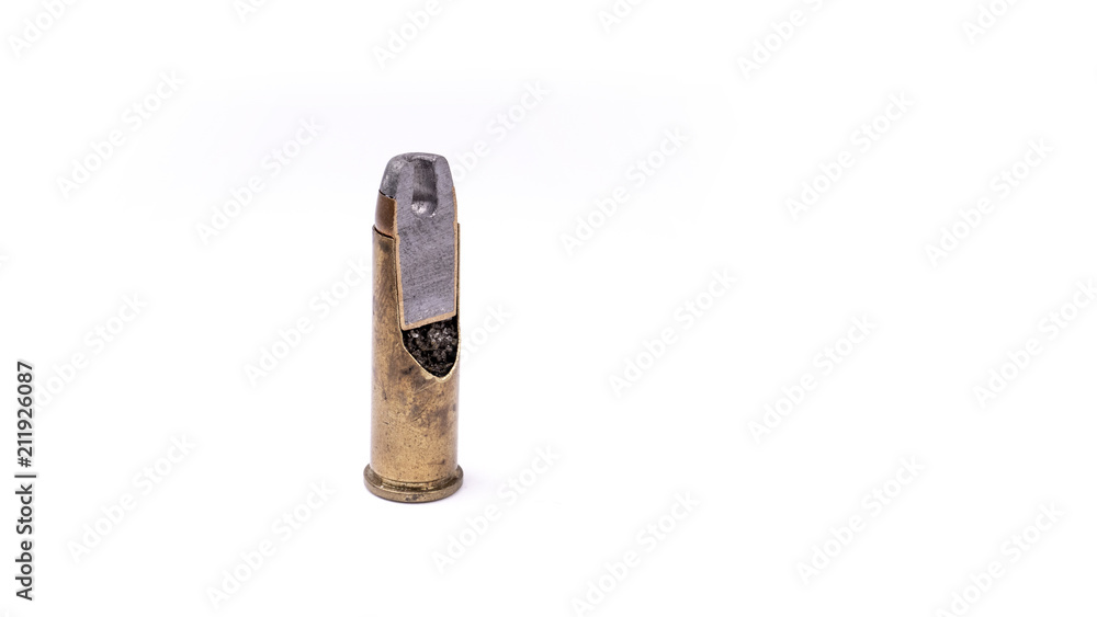 Isolated cutted bullet with white background 1 Isolated cutted bullet with white background 1