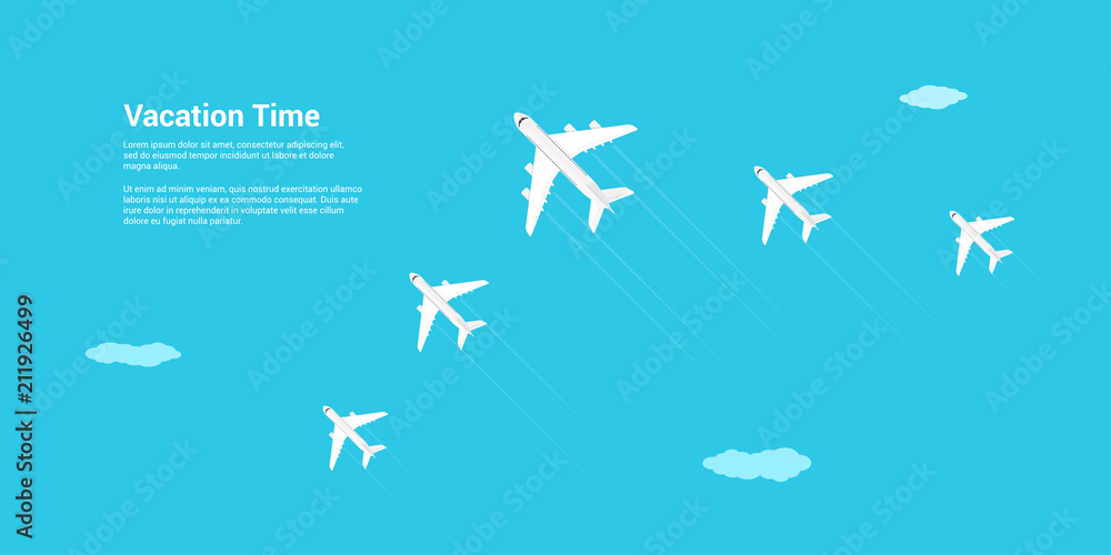 Vacation time concept Vacation time concept