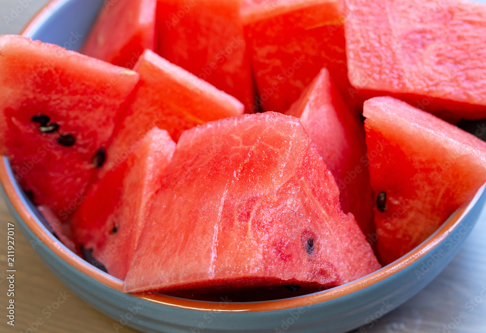Sliced Watermelon In The Plate 1 Sliced Watermelon In The Plate 1