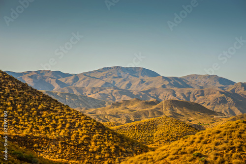 Panoramic view on the mountain, Almeria, Andalusia