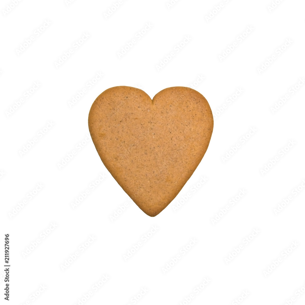 Heart shaped gingerbread cookie Heart shaped gingerbread cookie