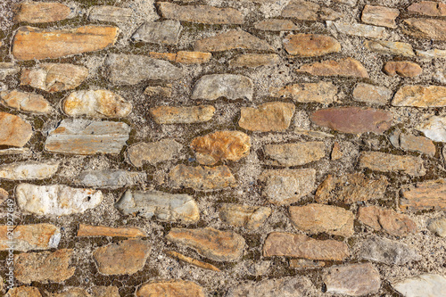 Cobble Stone bricks floor with pattern and dirt medival construction
