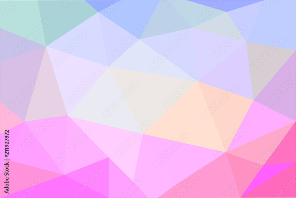 Obraz premium Abstract Triangle Geometrical Multicolored Background, Vector Illustration