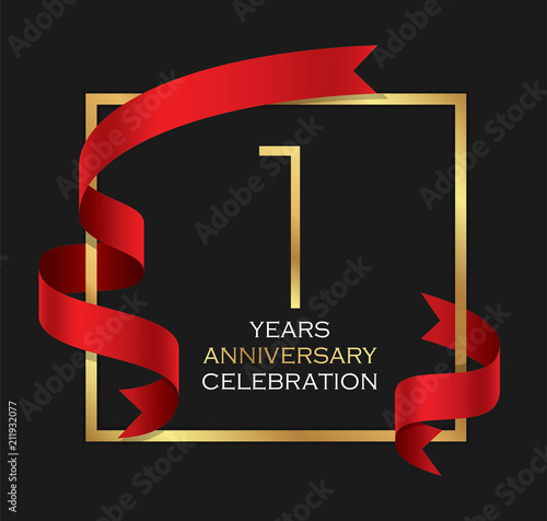 1st years anniversary celebration background