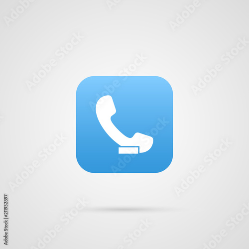 Vector Missed Call Icon. App  symbol