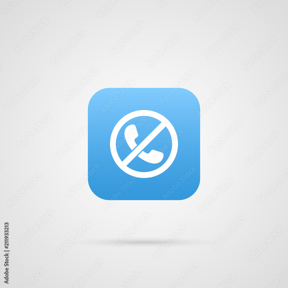 Vector Missed Call Icon. App symbol Vector Missed Call Icon. App symbol