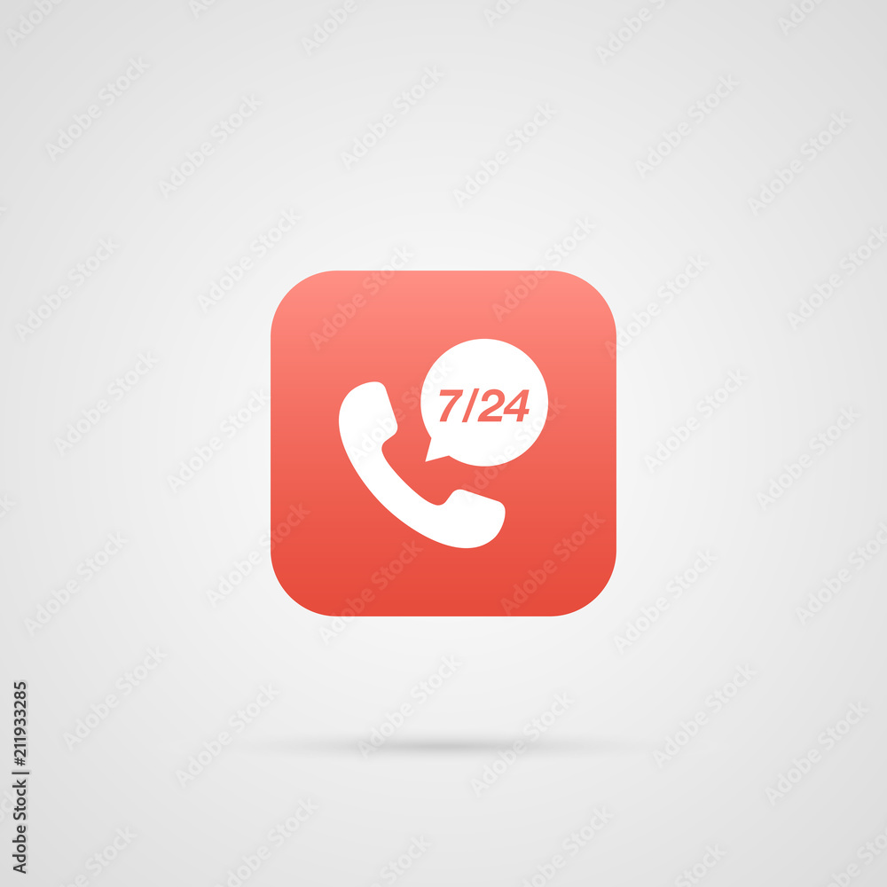 call center 24 hour vector icon logo. App symbol call center 24 hour vector icon logo. App symbol