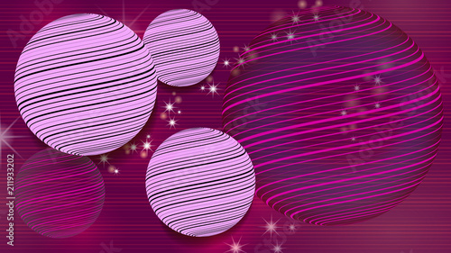 Chaotically placed circles in the space