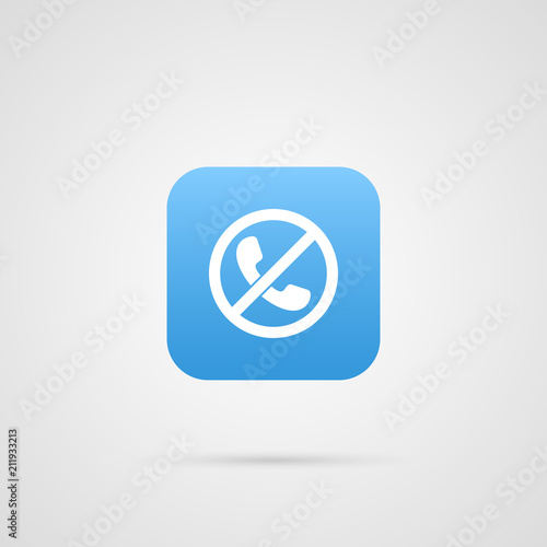 Vector Missed Call Icon. App  symbol