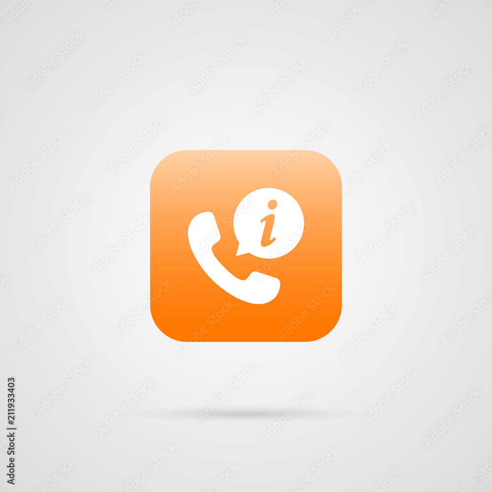 call information icon. app vector call information icon. app vector