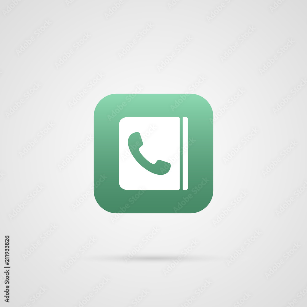 phone number directory contact. Vector app phone number directory contact. Vector app