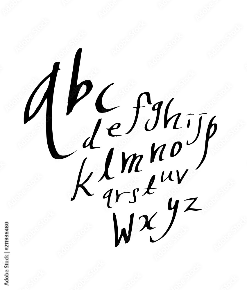 벡터 문자 / 손으로 쓴 글씨체