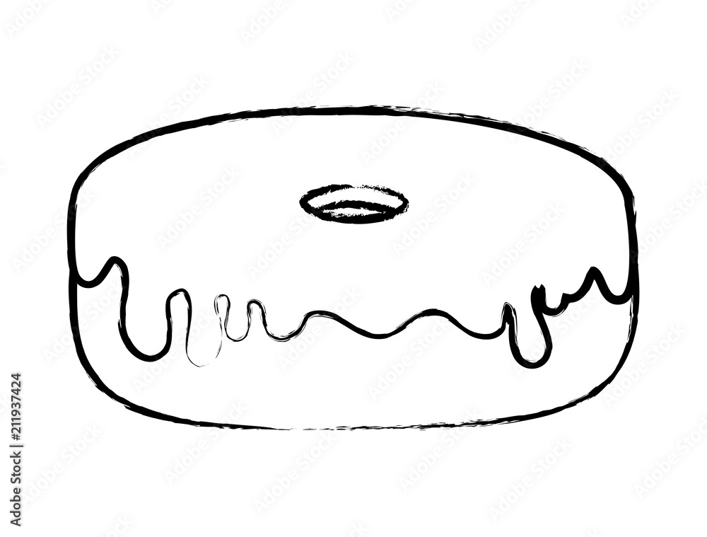 sweet donut icon over white background, vector illustration sweet donut icon over white background, vector illustration