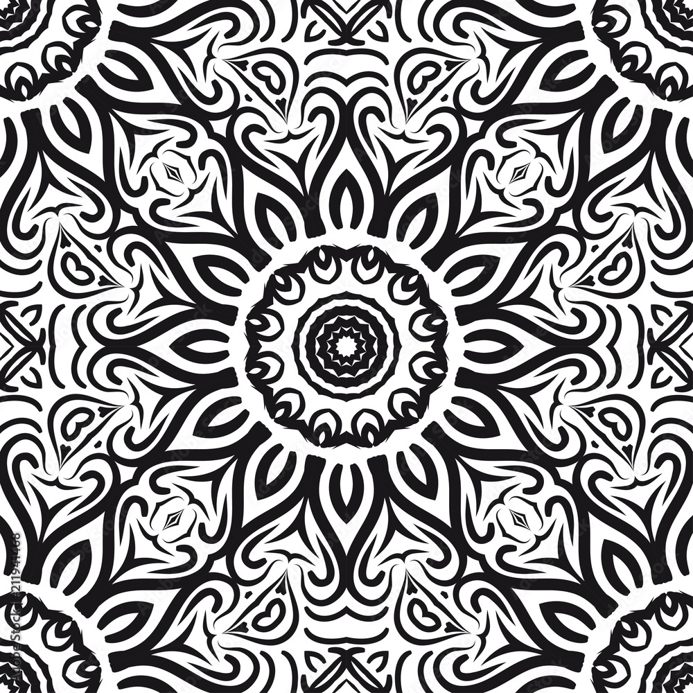 Art deco floral pattern of geometric elements. seamless pattern. Vector illustration. design for printing, presentation, textile industry Art deco floral pattern of geometric elements. seamless pattern. Vector illustration. design for printing, presentation, textile industry