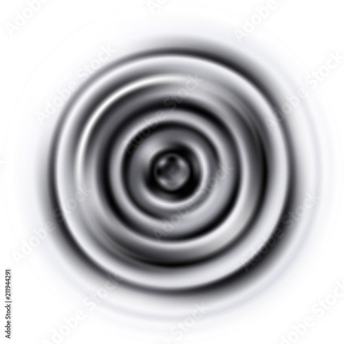 Vibrations. Deep sound. Vector graphic pattern with rippled membrane on white background