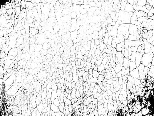 Grunge vector texture template with cracks.