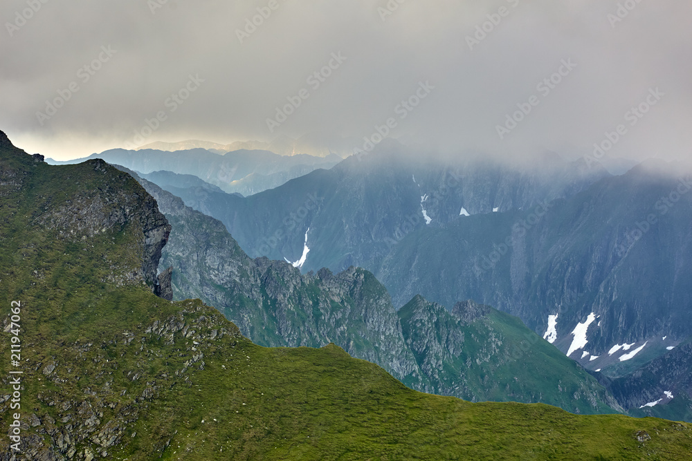 Obraz premium Rocky mountains in the summer