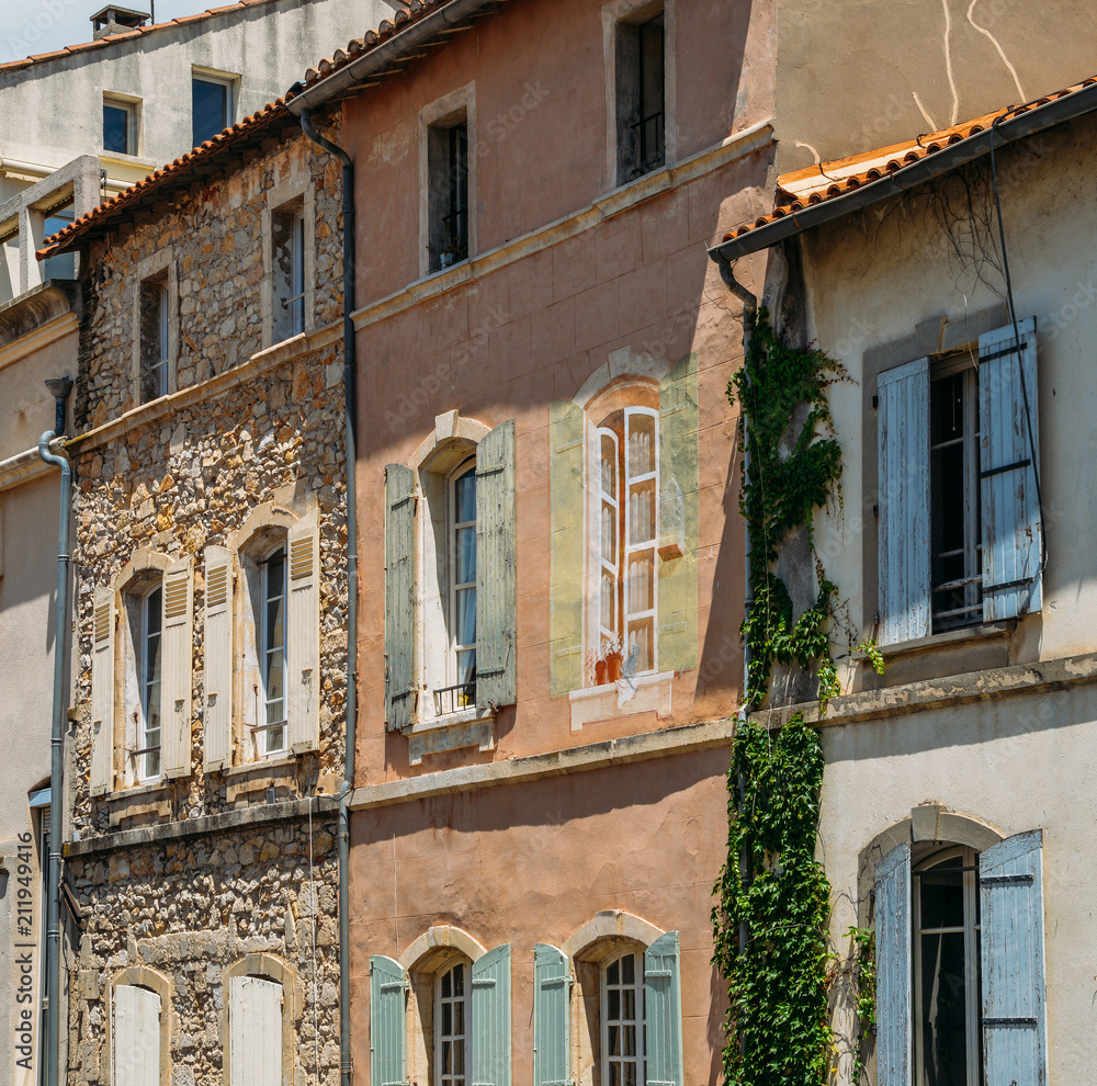 Traditional architectural facade in Provence, France