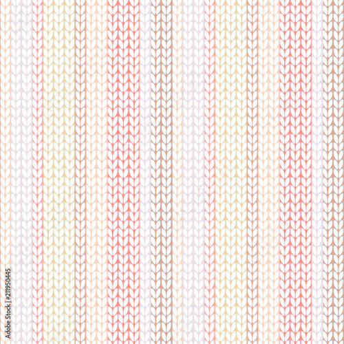 Seamless knitted melange pattern pastel colors.