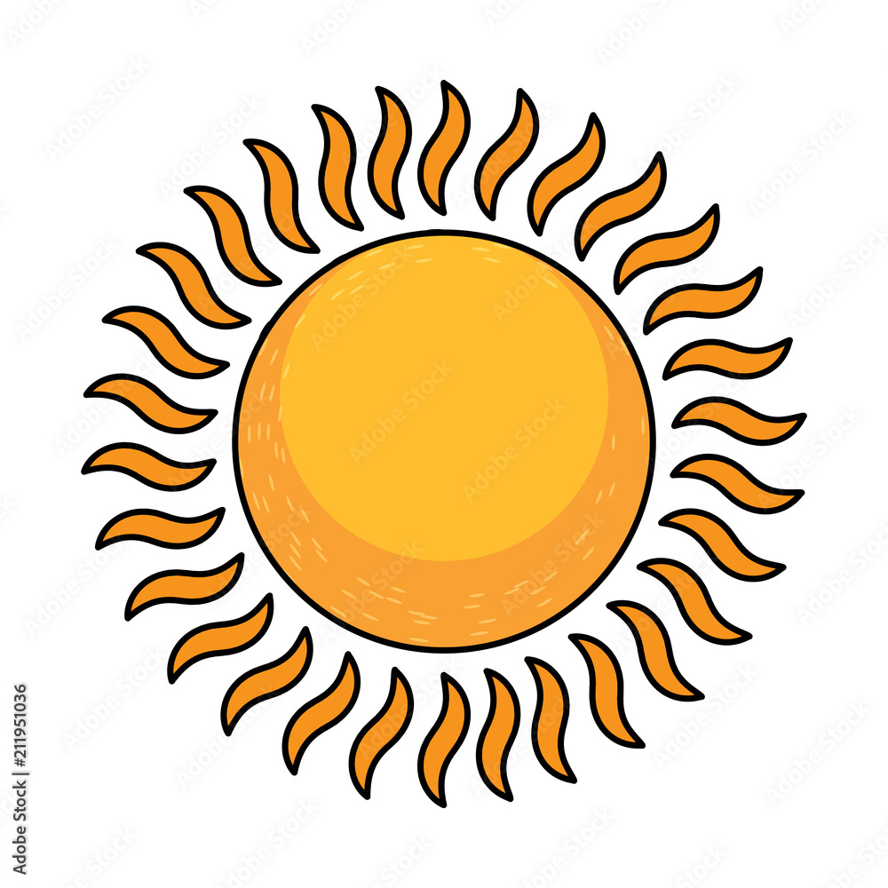 sun icon over white background, vector illustration sun icon over white background, vector illustration