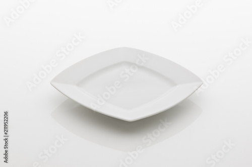 ceramic kitchen plate on white background