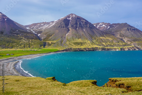 Beautiful surroundings of Borgarfjordur Eystri in Iceland photo
