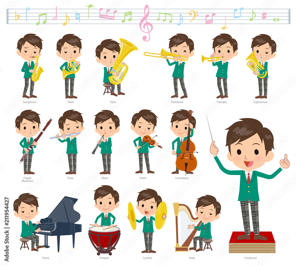 school boy Green Blazer_classic music school boy Green Blazer_classic music