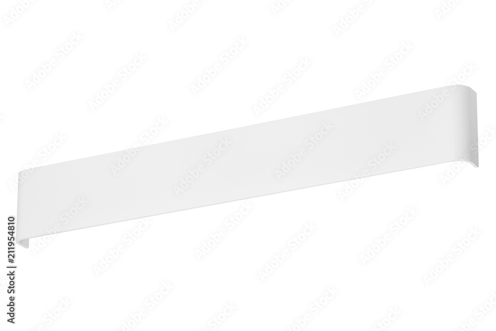 Simple, minimalistic LED lamp sconce isolated on white background Simple, minimalistic LED lamp sconce isolated on white background