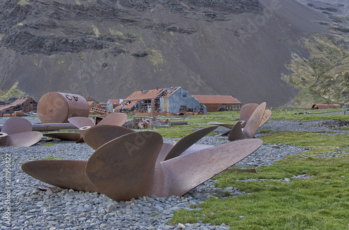 Fotografi Old Whaling Station of Stromness, South Georgia Island, Antarctic