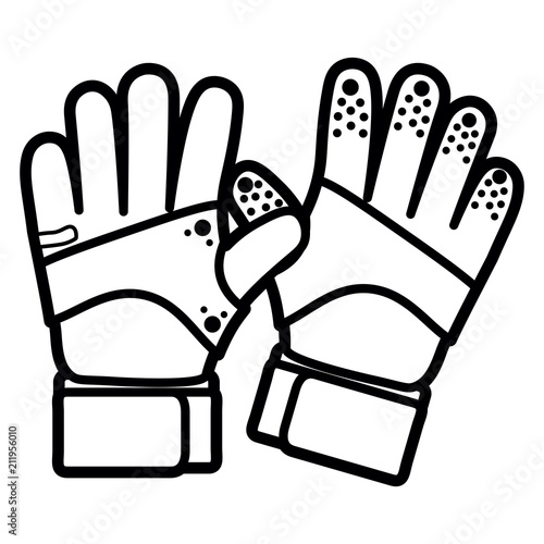 Cartoon Goalkeeper Gloves