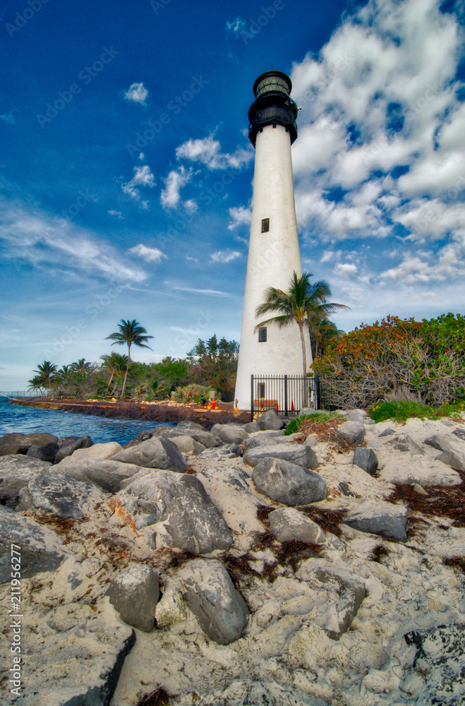 Cape Florida Lighthouse / The lighthouse at the Bill Baggs State Park near Key Biscayne, Florida