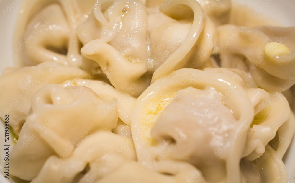 Dumplings Bowl close up Dumplings Bowl close up
