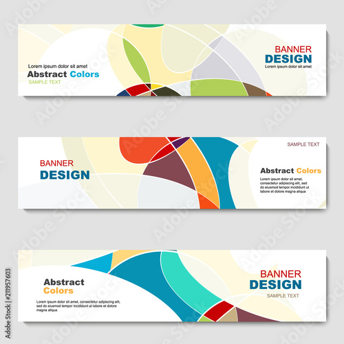 Banner, abstract web template