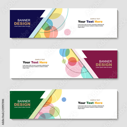 Banner, abstract web template