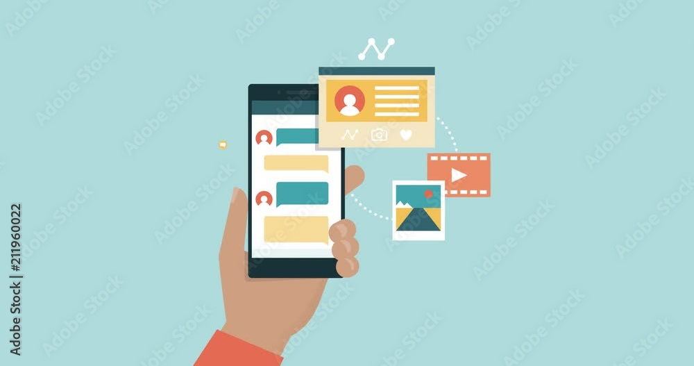 Social media and instant messaging app Social media and instant messaging app