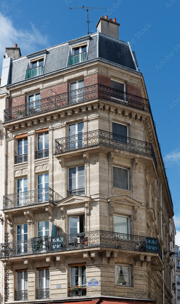 Haussmann building in Paris 5 th arrondissement